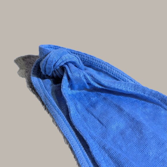 H&M Blue V-Neck Tank Top with Knot detail - Small - Picture 5 of 6